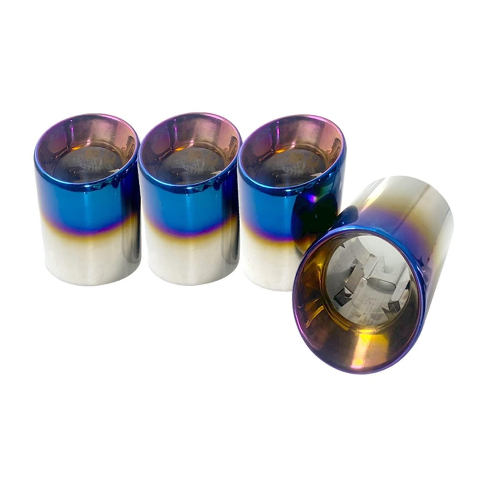 Embouts D'échappement Inox Inclinés Pour BMW - Installation Directe, Couleur Bleue, Pour M2, M3, M4, M5, Série 6