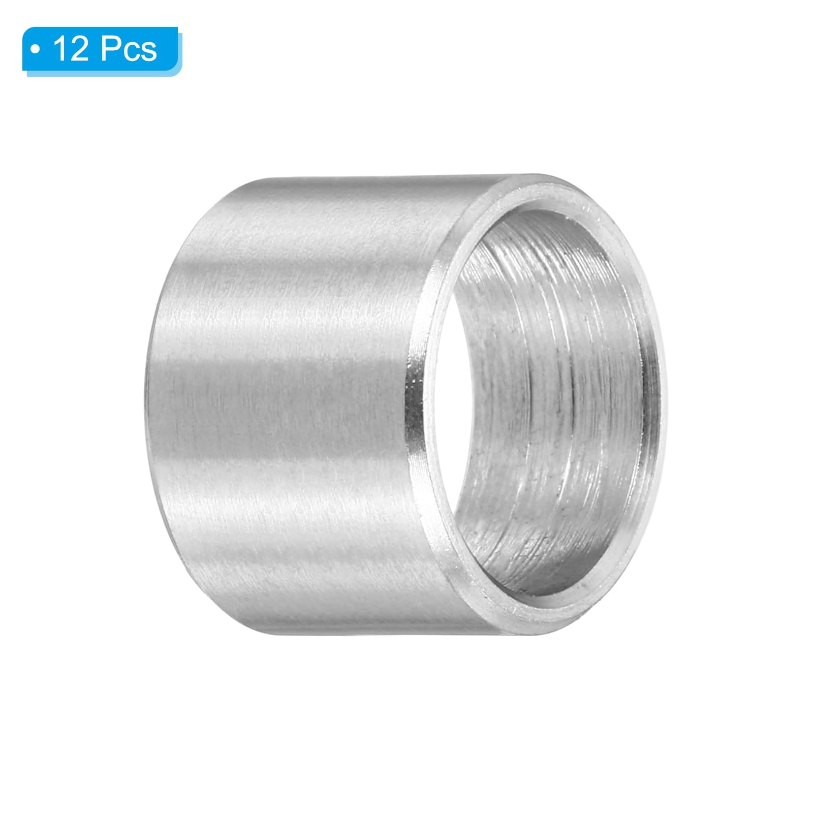 PATIKIL M10 Stainless Steel Spacers, 12Pcs Metal Spacer 10mm ID x 12mm OD x 9mm L Screw Standoff for 3/8" or M10 Screw - Image 3
