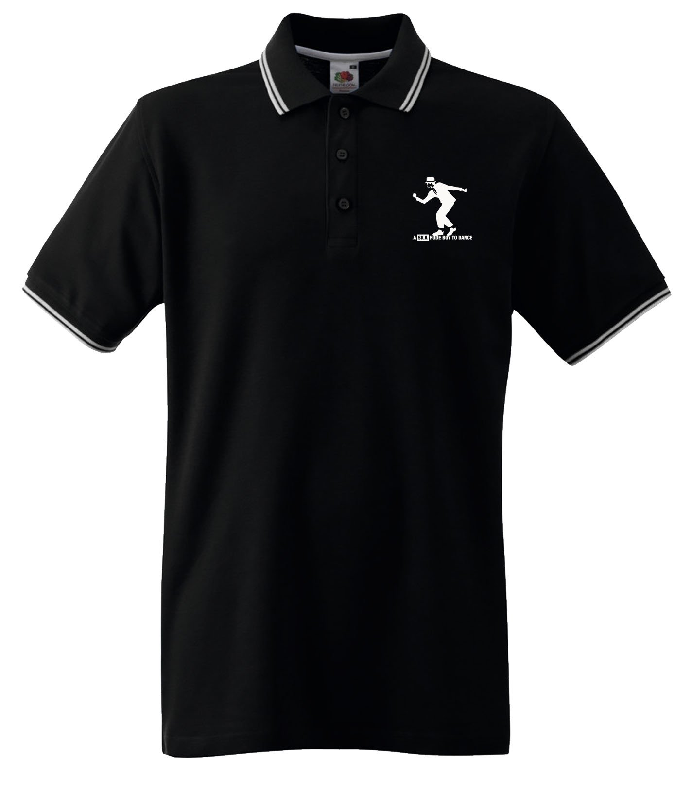 Buy Ask A Rude Boy to Dance Mens Polo T Shirt Ska 2 Tone Online at