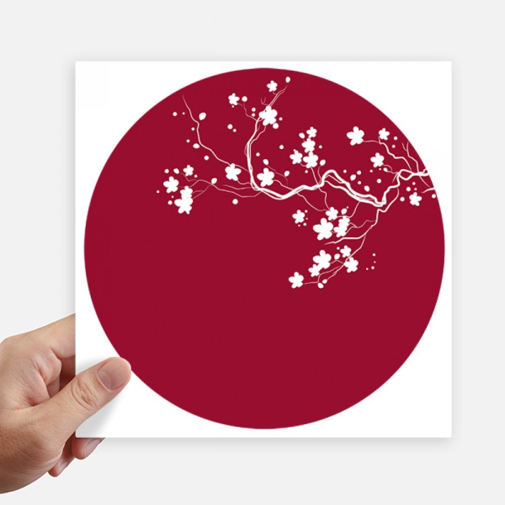 Decal Place du Japon DIYthinker autocollants 20cm grand sticker rond pc portable et valise