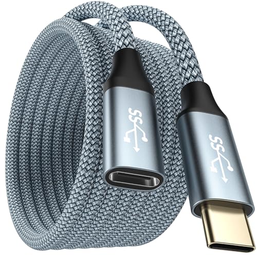 WTPGTI USB C Verl&auml;ngerung 3m,USB C 3.2 Gen2 Verl&auml;ngerungskabel 4K@60Hz,USB Type C Verl&auml;ngerung 20Gbps Stecker auf Buchse f&uuml;r iPhone16,iPhone15,Switch,MacBook,VR,SSD