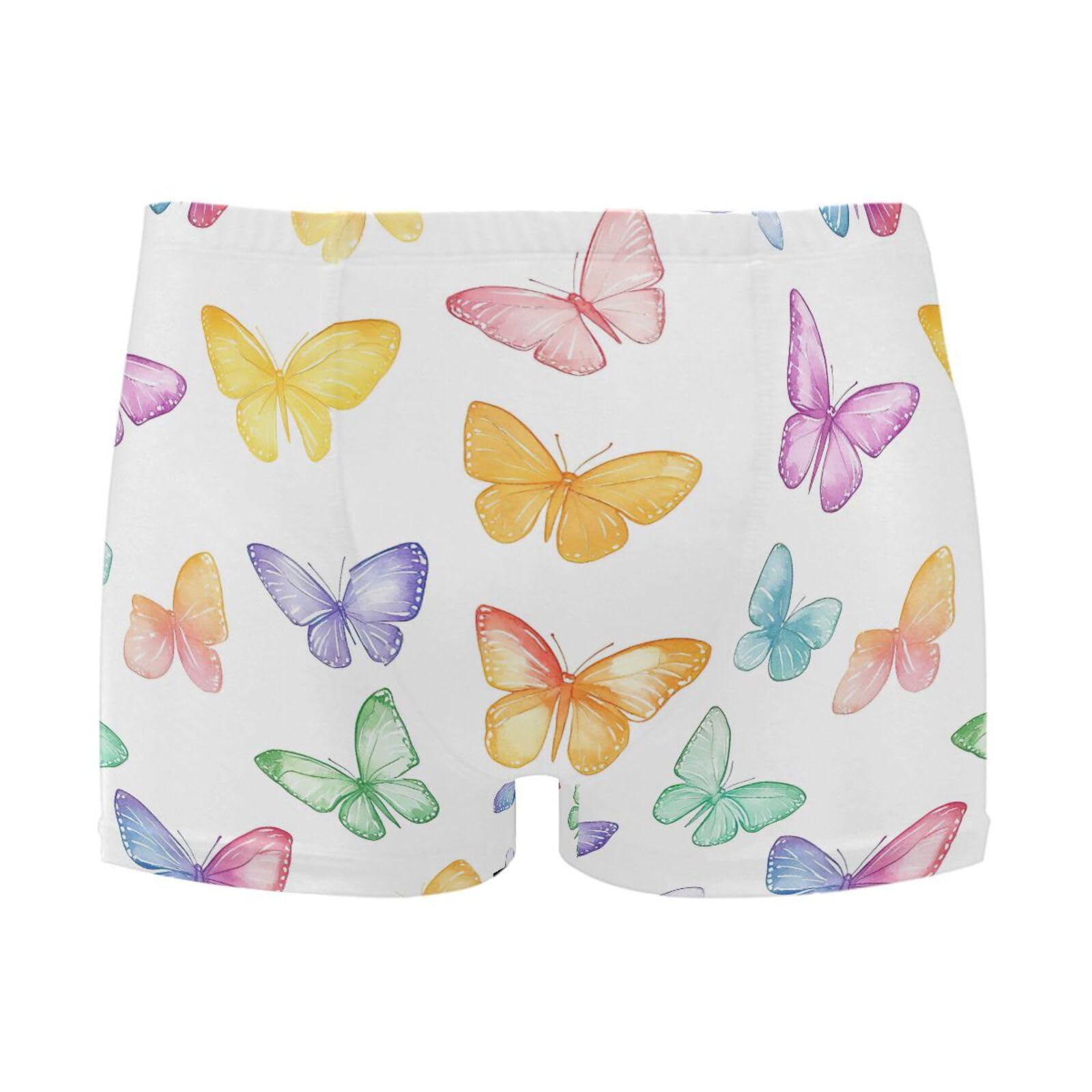 Mens Swimwear Colorful Butterflies Short Swim Trunks Square Lg Swimsuit Bathing Suits for Men L 202b7062