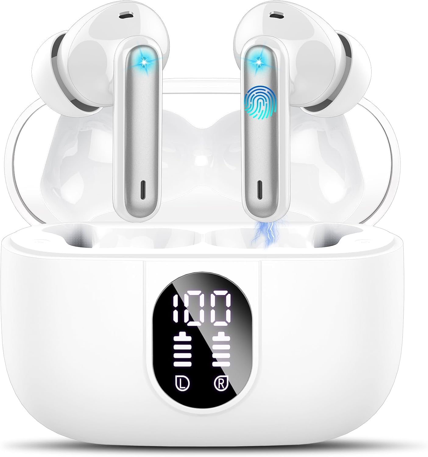 Traducteur Vocal Instantané 3-en-1 - Écouteurs Bluetooth Avec 135 Langues - Pour Voyage, Affaires Et Études