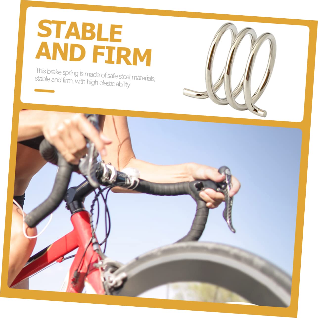 2Pcs High Elastic Braking Return Spring for Mountain Bikes Steel Disc Brake Spring Clips for Safe Riding and Easy Installation