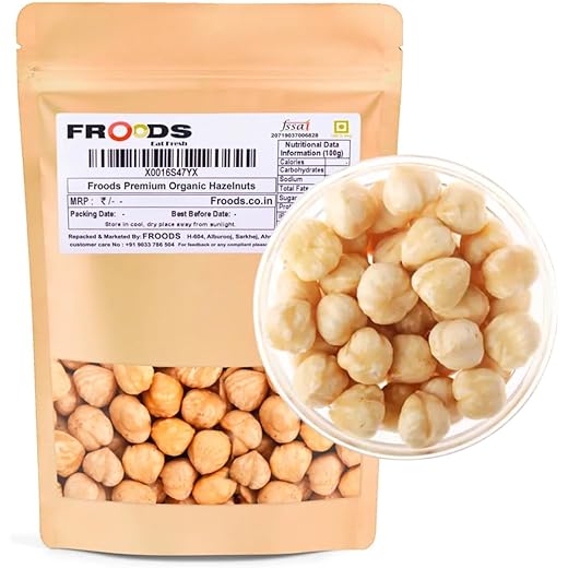 Froods Jumbo Hazelnuts 250G