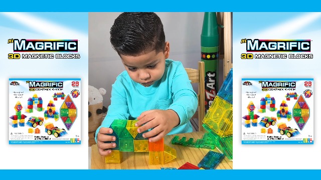 Amazon.com: Cra-Z-Art Magrific 3D Magnetic Blocks 28 Piece Set