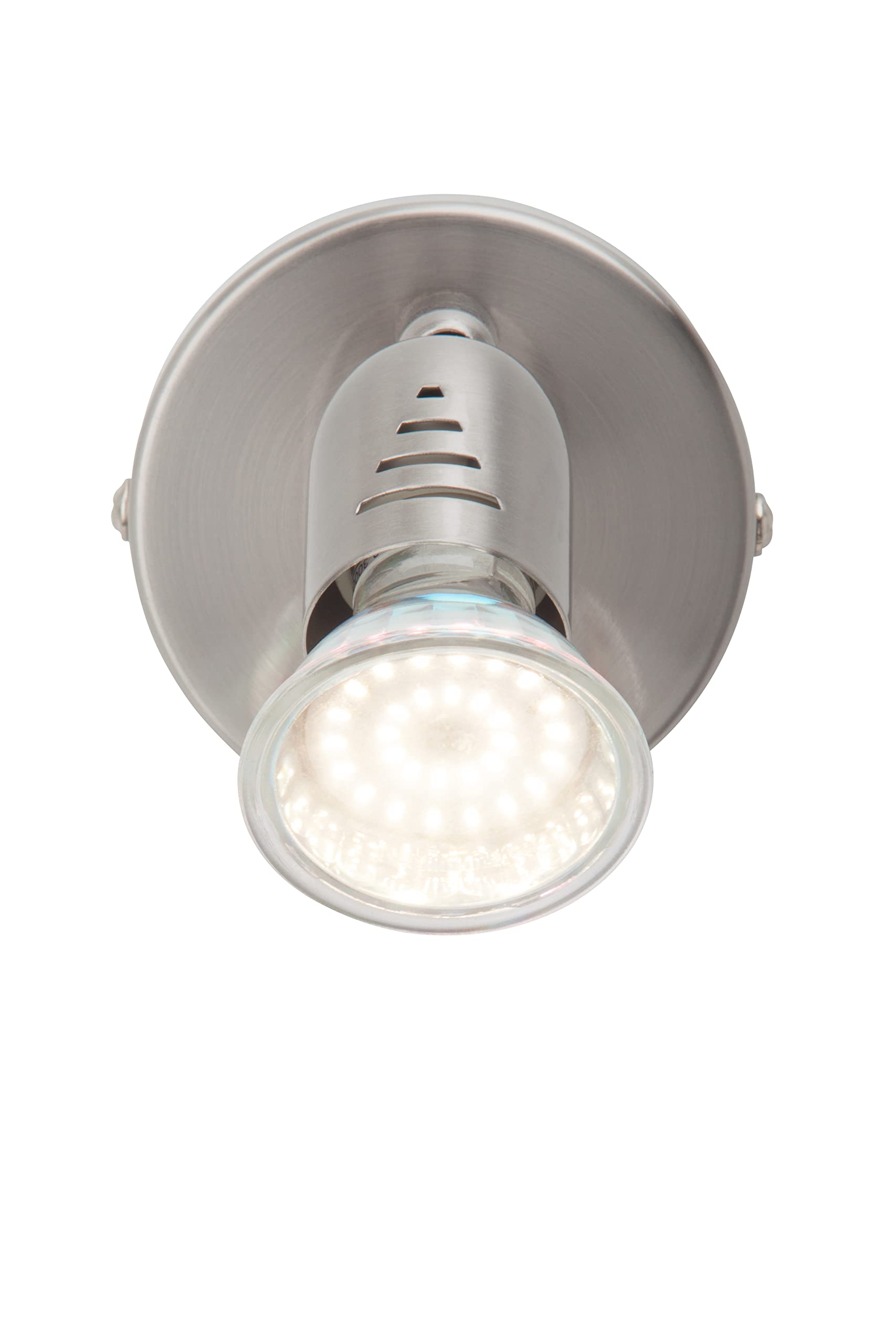Lampada BRILLIANT Loona LED Spot da parete in ferro | 1x LED-PAR51, GU10, 3W lampada a riflettore LED inclusa, (250lm, 3000K) | Scala da A ++ a E | Testa orientabile