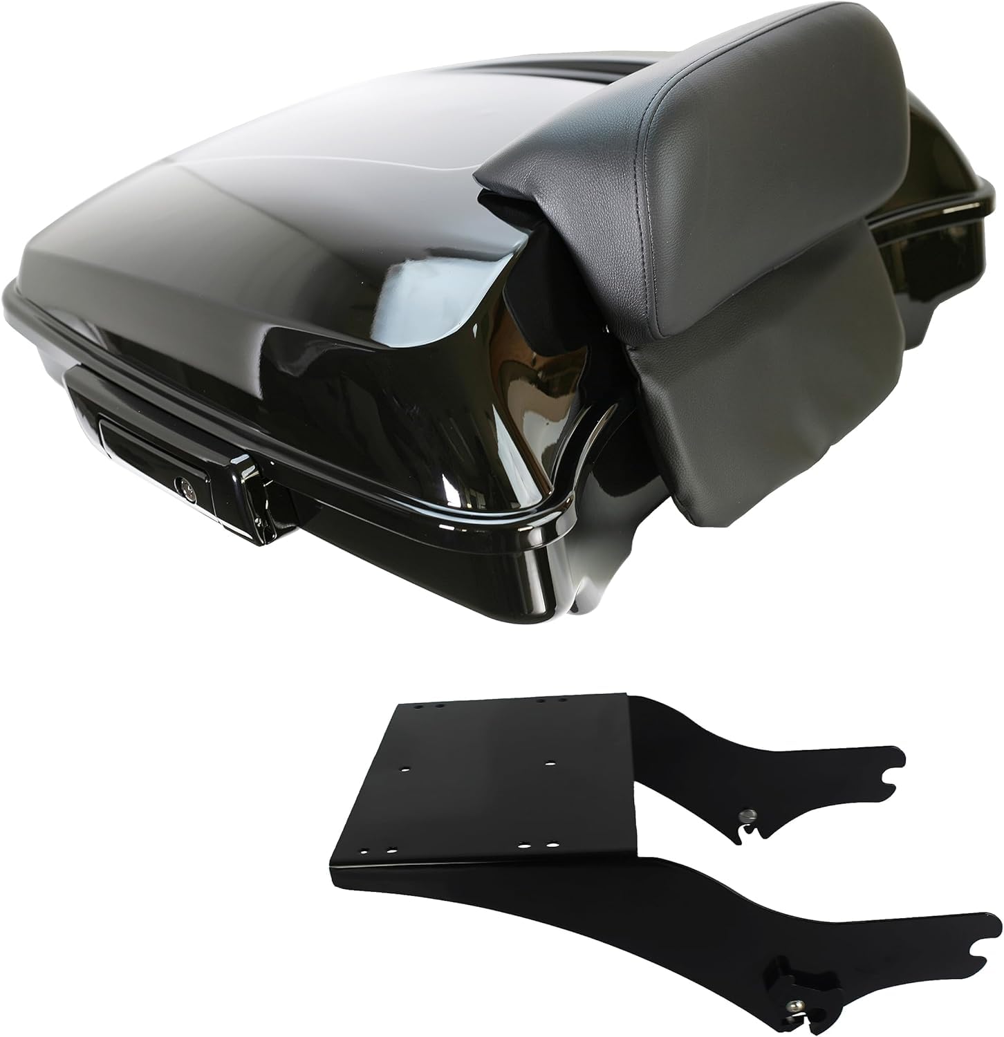 5.5'' Razor Tour Trunk W/Backrest Pad For Harley Touring 1997-2008