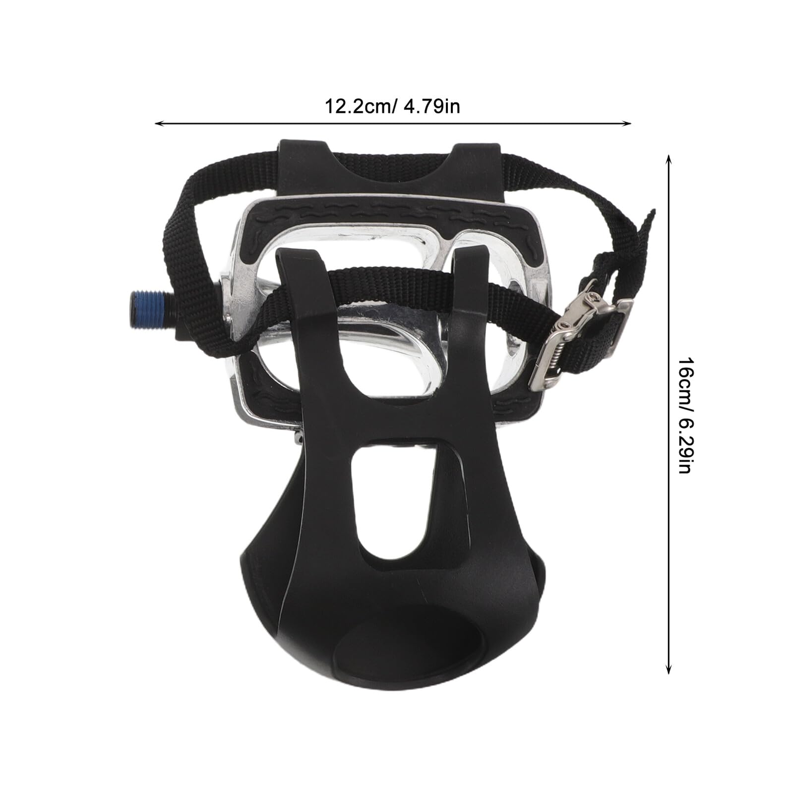 GARVALON Pedales Antideslizantes para Bicicleta Estática 1/2 Negros Repuestos de 2 Piezas con Superficie Texturizada Compatibles con Bicicletas de Fitness para Entrenamiento Casa y