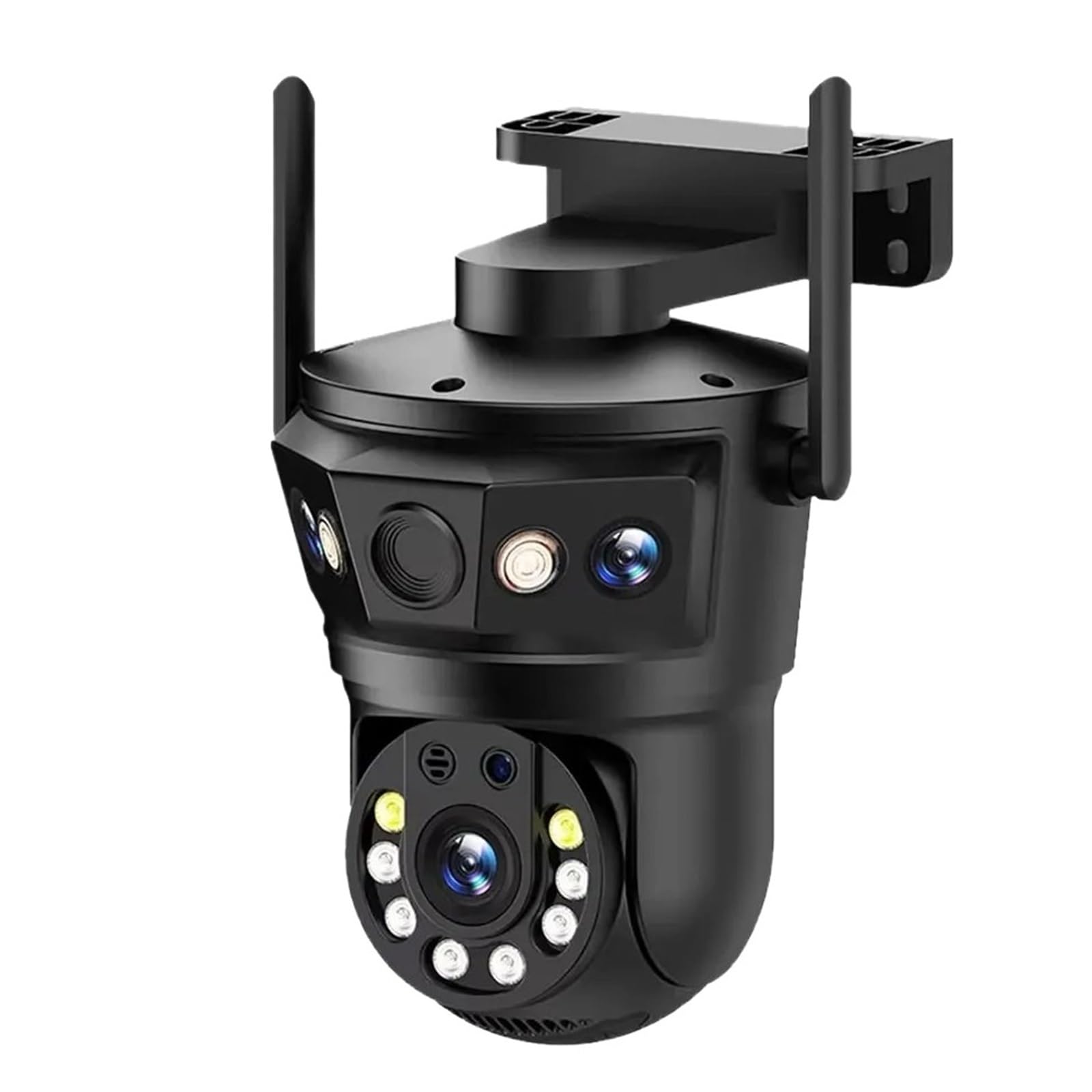 JVDDI 6K 12MP Wifi PTZ IP Camera 3 Lens Wireless Outdoor Waterporof Auto Tracking CCTV Security Surveillance Two Way Audio Camera(12MP Add 32G Card)