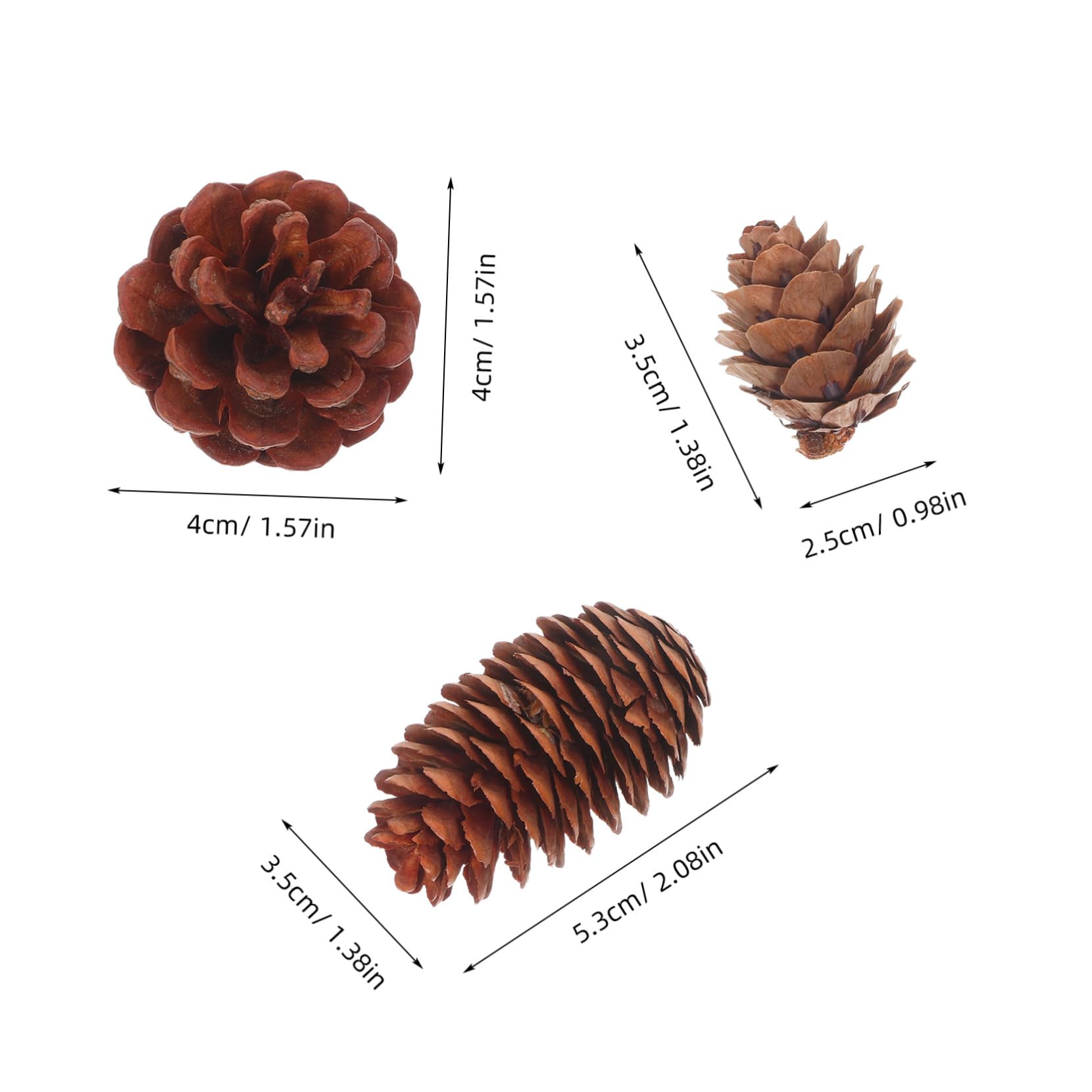Alipis 120 Piezas Piñas Naturales para Decoración Rústica Mini Conos de Pino para Manualidades Adornos Navideños y Bodas Versátil y Compacto para Proyectos Detallados