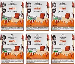 Kit 6X: Leite Vegetal Mini Chocolate Orgânico A Tal da Castanha 200ml