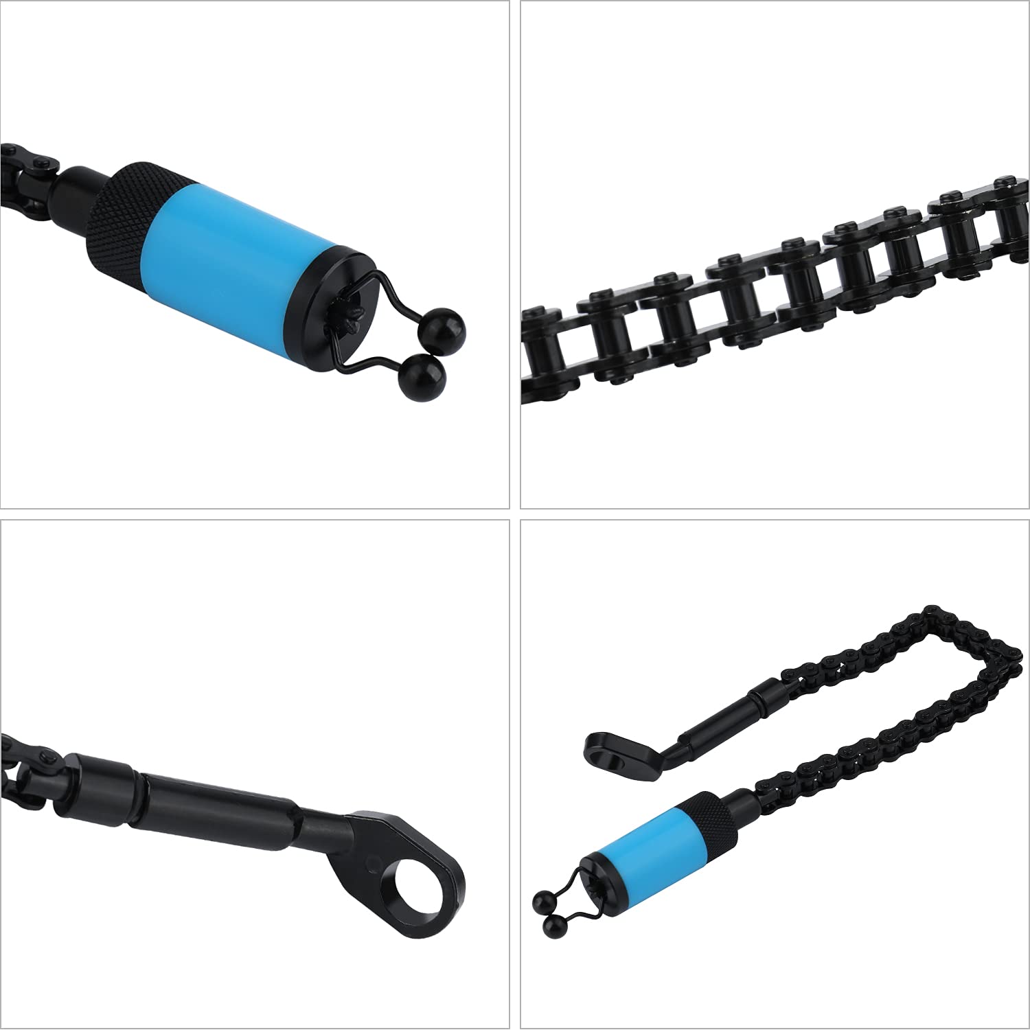 Sougayilang 4pcs Swingers de Pesca, Alarma de mordida Sensor Colgante para Pesca de Carpa con Caja de ABS