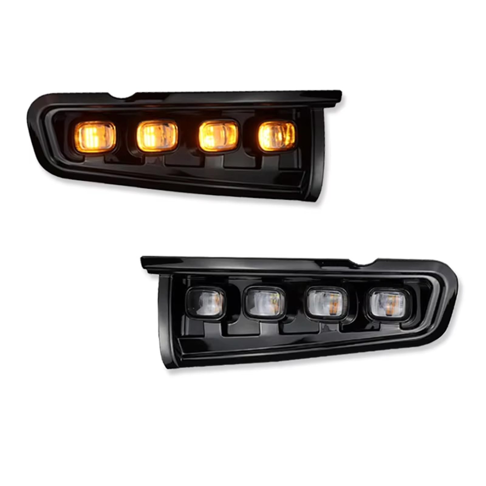 intermitente automóvil Para Ford Para Bronco Para Everglades 2021-2023 Luces LED Señal Giro Delanteras Ámbar Blanco DRL Niebla Conducción luz direccional