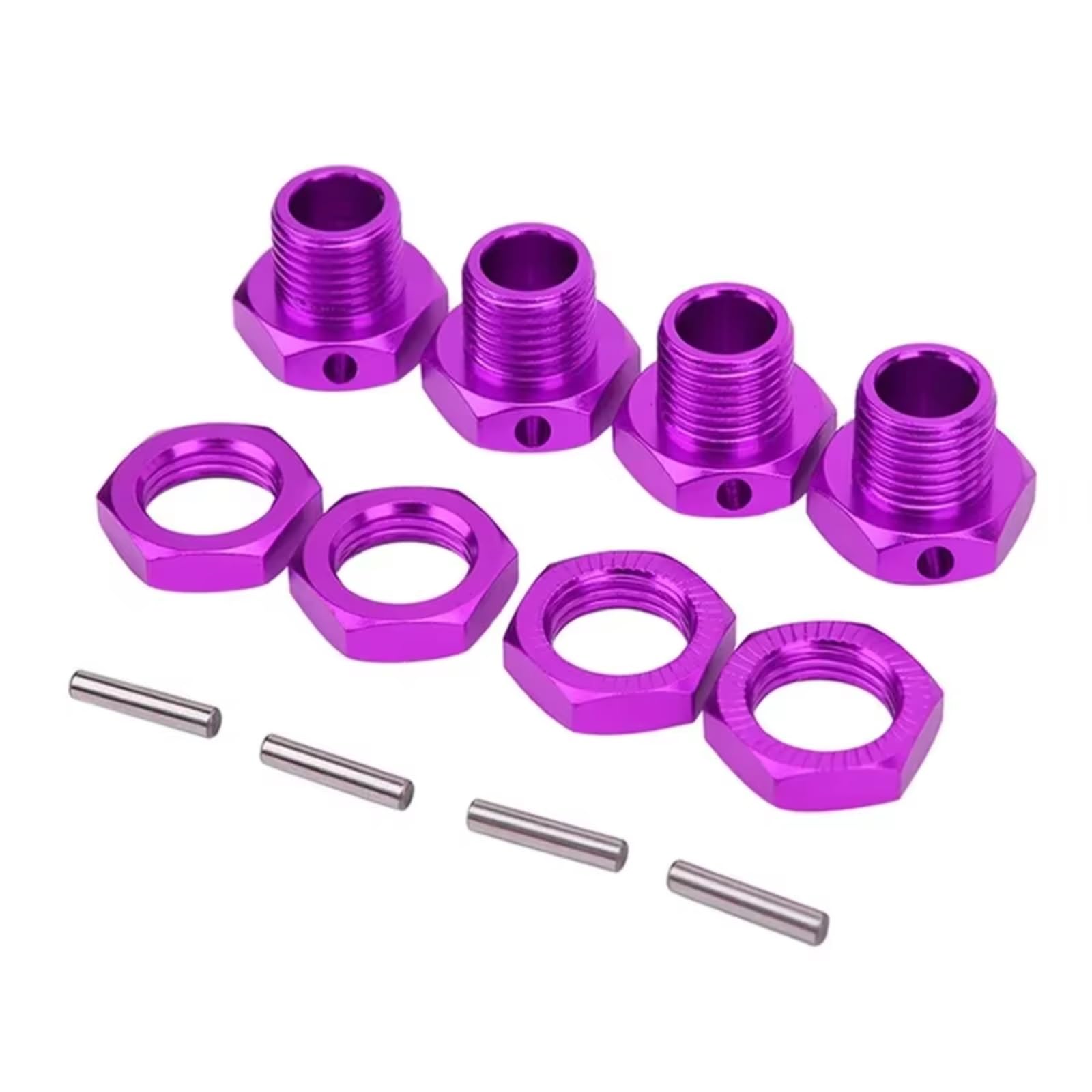 Ricambi Modellini RC Per HSP 1/8 4 Pezzi RC Driver Esagonale Ruota 17 Mm In Lega Alluminio Kit Accessori L'aggiornamento Parti Auto Cingolate RC