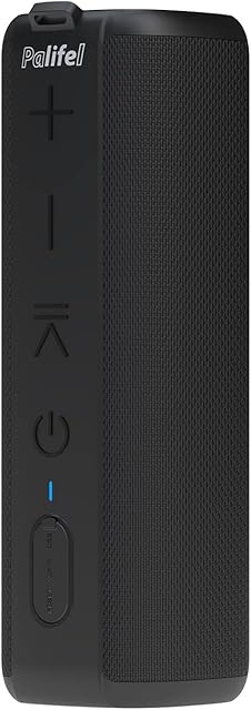 Palifel Waterproof Bluetooth Speaker, P1 Wireless Outdoor 20W Portable Speakers with Deep Bass and Loud Sound, Bluetooth 5.3, IPX6 Waterproof, 20H Playtime, True Wireless Stereo Pairing, Built in mic