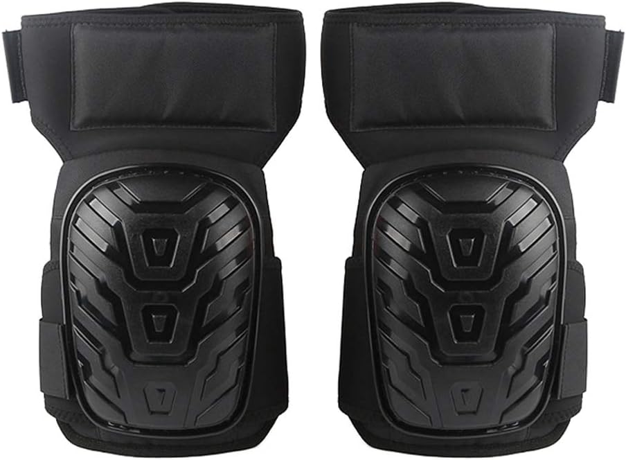 Knee Pads for Work Adjustable Gel Cushion Flooring Gardening Construction Duty Heavy Long Silicone