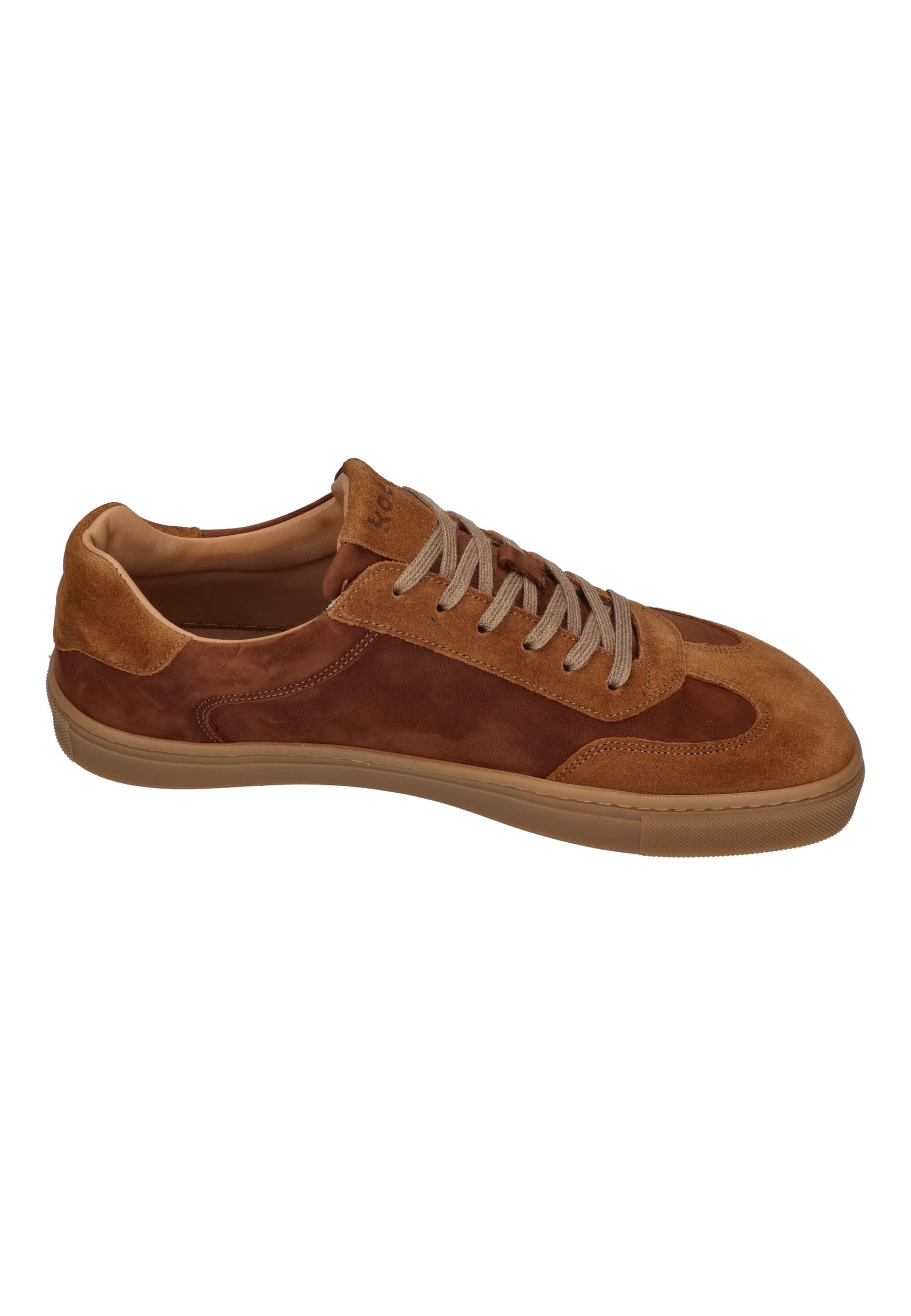 KOEL Barefoot Herren Sneakers Helio Suede Cognac