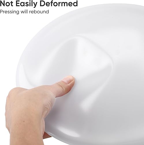 Miniatura 5 de USHOBE Pantalla de luz de techo de plástico blanco redondo para lámpara de techo, cubierta de repuesto para pasillo, porche, dormitorio,