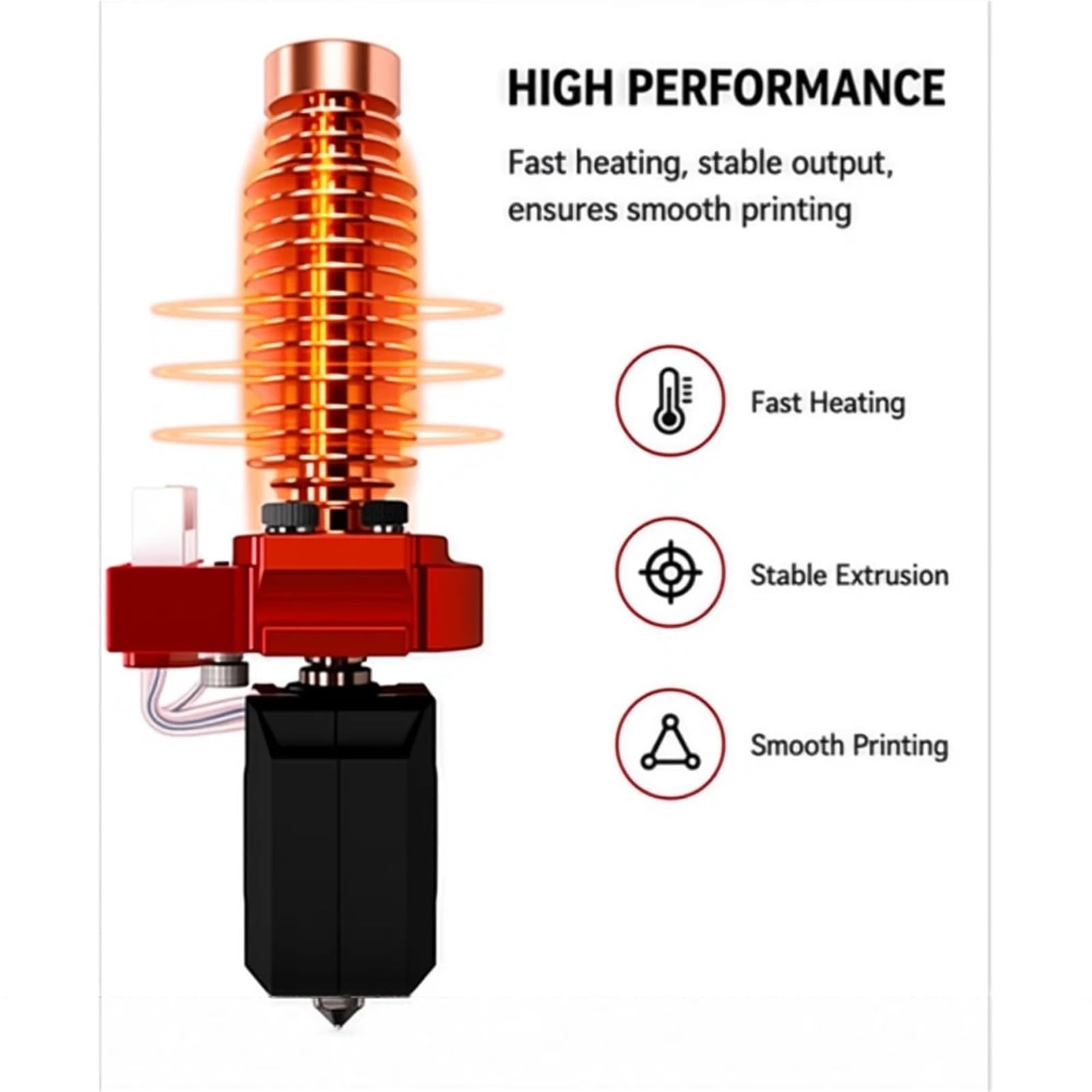 Compatible For FLASHFORGE Adventurer 5M/5M Pro, Kit Hotend En Céramique