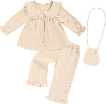 GRNSHTS Toddler Girl Clothes Baby Girl Fall Outfits Long Sleeve Baby Girls Clothing Pant Sets Cute Toddler Girls Fall Outfits