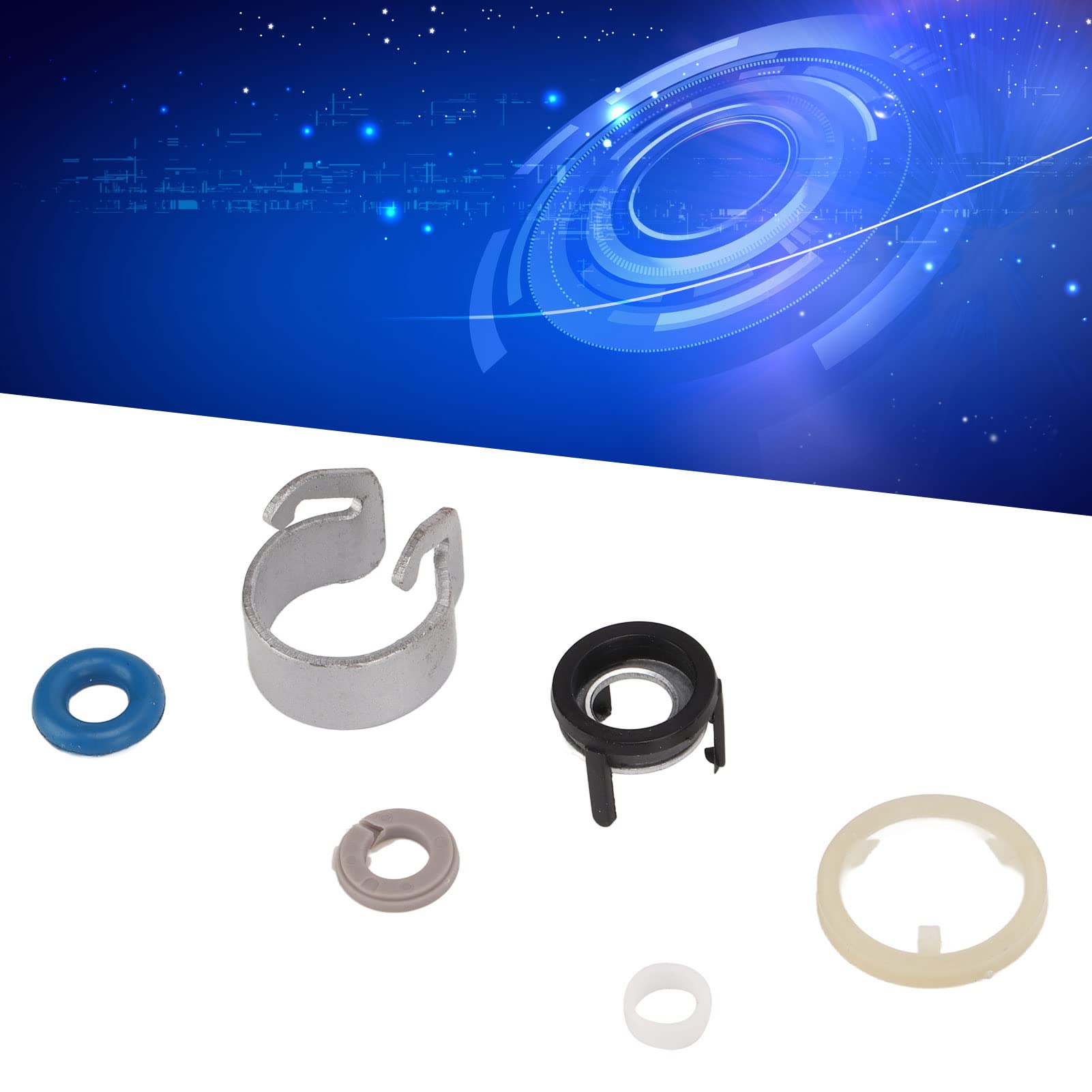 Iniettore di Carburante per Auto Kit di Riparazione 4 Set Guarnizioni Iniettori di Carburante Kit di Riparazione O Ring Gomma Metallo 06H998907B Sostituzione per S5 S4