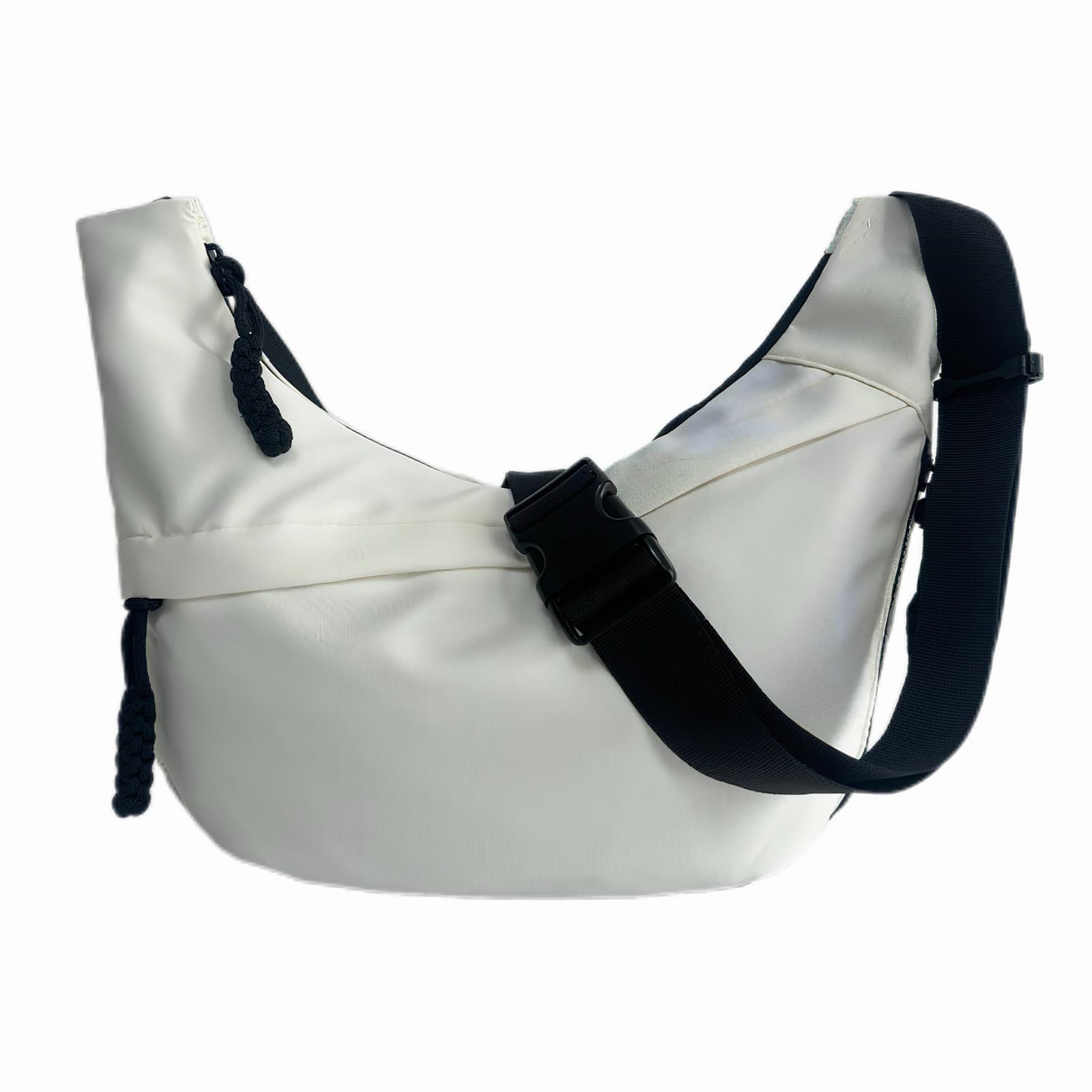 ADAISM Crescent Bag for Women Men Luna Crossbody Hobo Bags Nylon Moon Dumpling Bag Adjustable Shoulder Lightweight