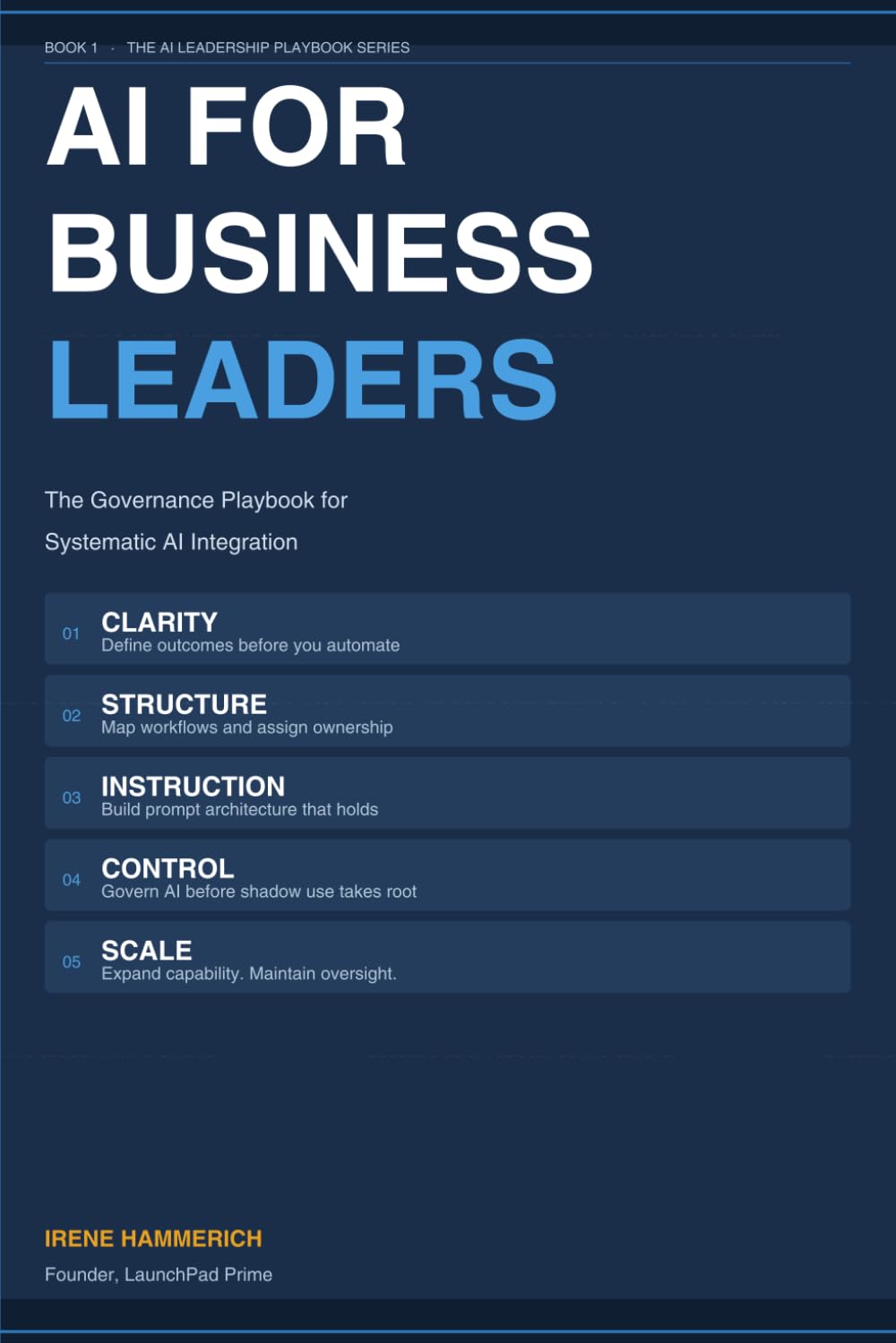 AI FOR BUSINESS LEADERS The AI Leader Stack™: A Practical Framework for Building Scalable AI Capability (The AI Leadership Playbook Series)