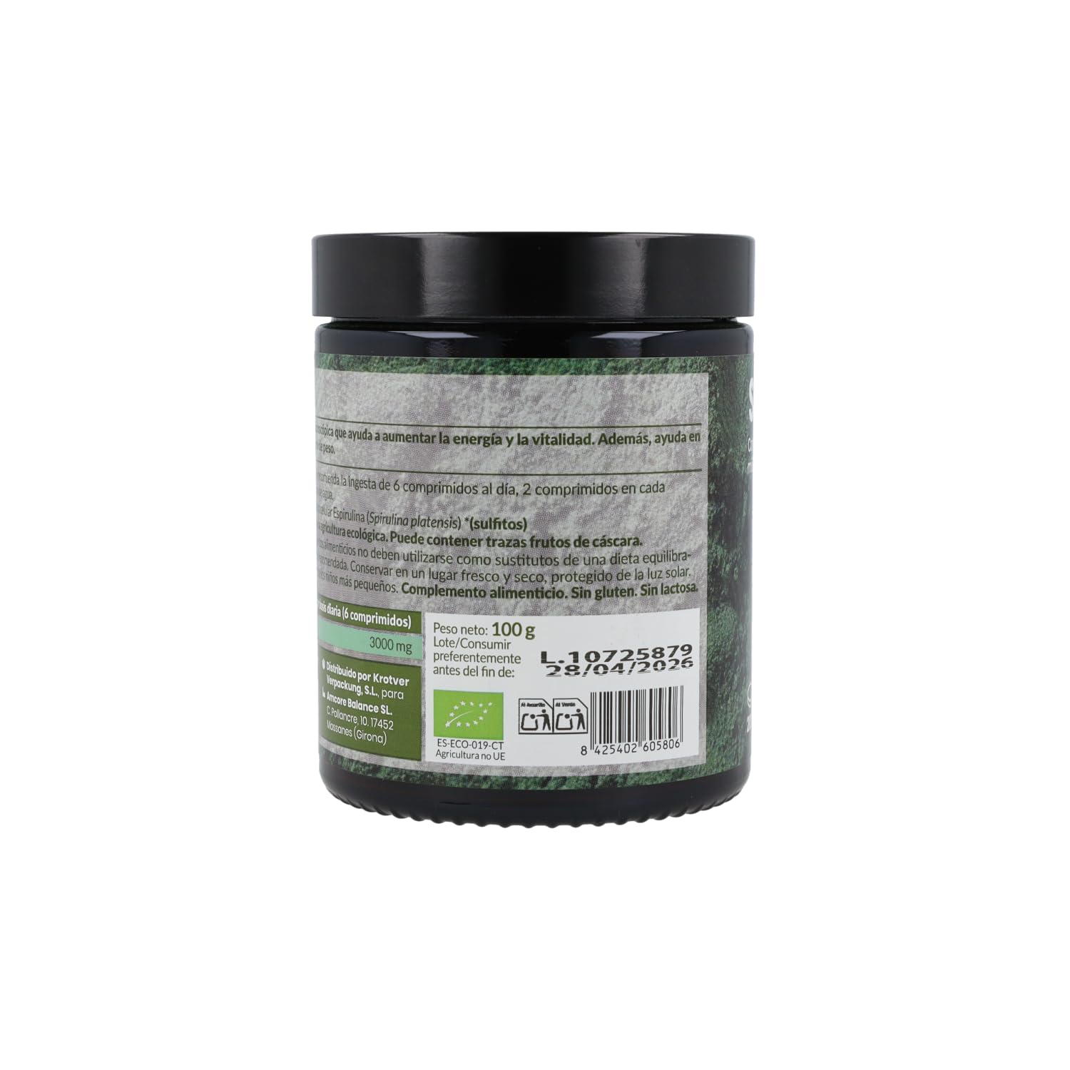 Espirulina pura bio 3.000mg | 200 comprimidos | Naturitas Essentials | Espirulina ecológica 3.000 mg/día | Superalimento rico en proteínas | Algas