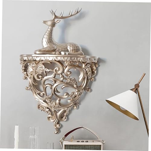 Miniatura 7 de Uonlytech Decoración de pared tallada hueca estantería estantería estantería decoración estante entrada estante hueco pared maceta estante