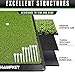 CHAMPKEY Premium Synthetic Turf Golf Hitting Mat | Heavy Duty Rubber Base Golf Practice Mat | Come with 1 Rubber Tee and 9 Plastic Tees (13