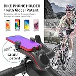 Multifunctional Bike Speaker & Phone Holder - Bicycle Headlight, Horn, Microphone, Ideal for Mountain & Road Cycling