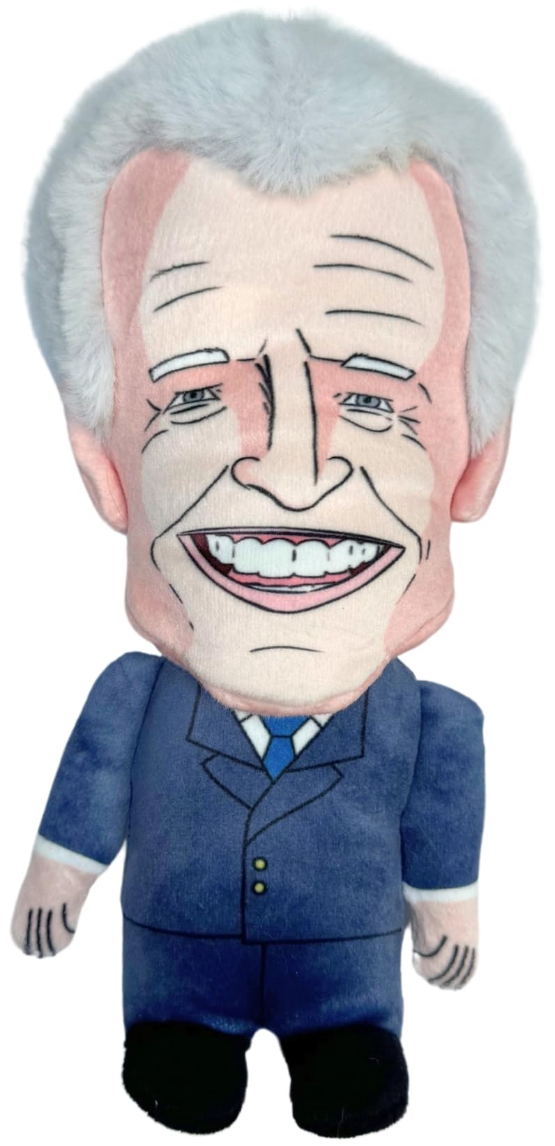 8" Joe Biden Plush Dog Toy with Squeaker - Funny Political Pet Chew Toy for Dogs and Cats, Ideal for Fetch, Chewing, and Cuddling - Guaranteed Pet Fun and Endless Laughter