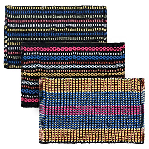 Story@Home Door Mat Set of 3, Anti-Skid Cotton Blend Kitchen Rugs, 60 x 40 cm, Multi Color Mix N Match Design, Best Kitchen Accessories Items for Home & Bathroom, Perfect Door mats for Home Combo
