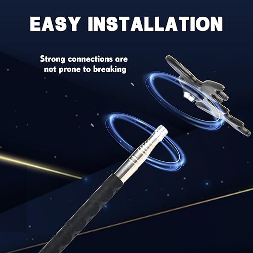 Miniatura 5 de Palo de puente retráctil para taco de billar con cabeza de plástico, 7 posiciones de disparo, accesorio para taco de billar para billar, se extiende