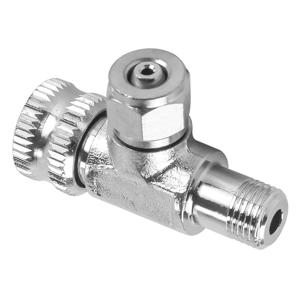 Muiltvoe Fish Tank Flow Control Aquarium Air Co2 Needle Check Valve Stainless Steel Microdosing Valve Needle Bubble Counter Fish Tank Accessory