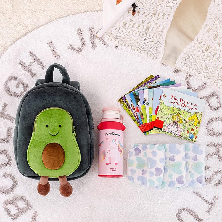 Image of ADISA Kids Backpack Toddler Bag Back Pack Plush Cartoon for Girls and Boys 1-5 Years