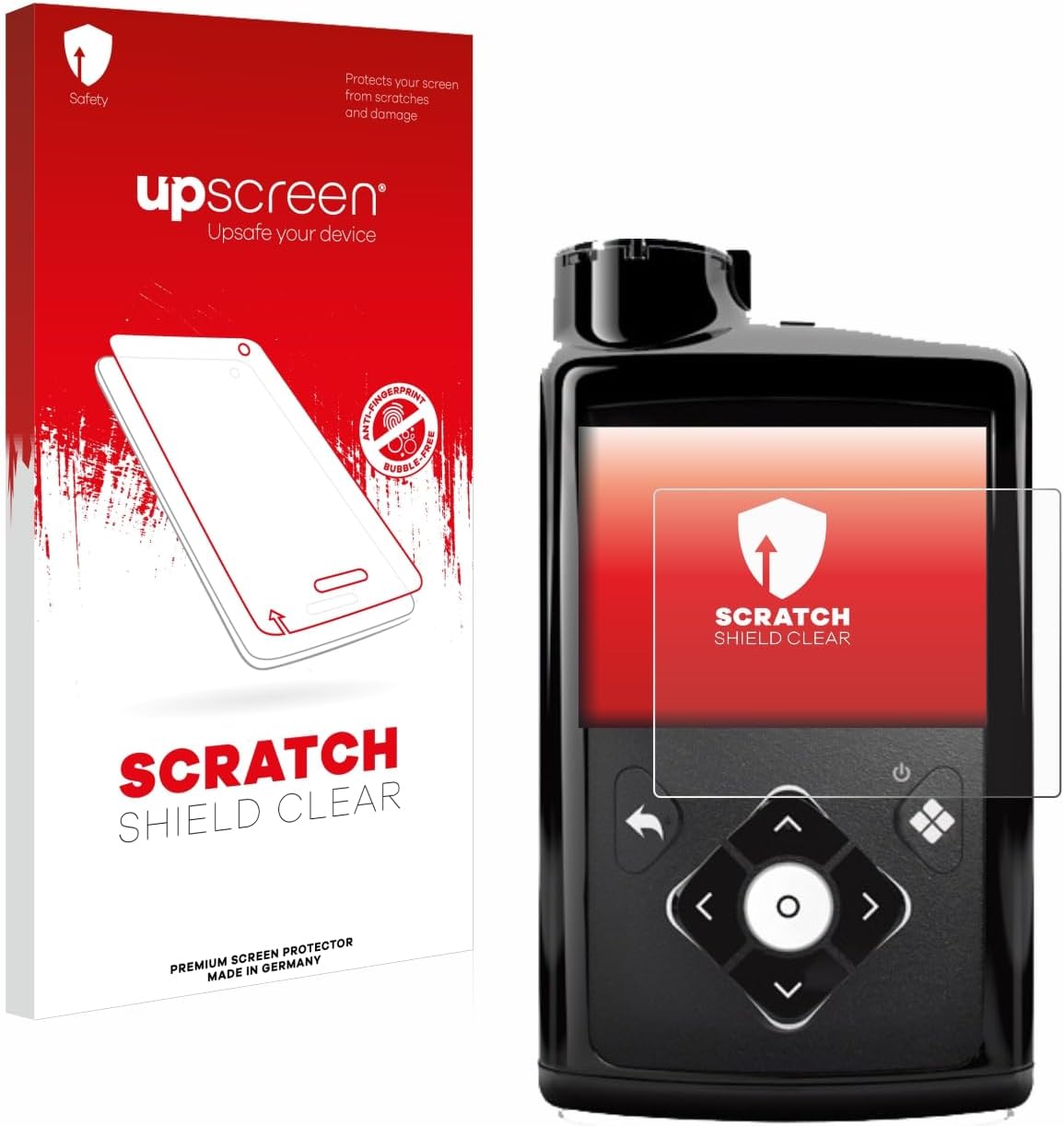 Scratch Shield Screen Protector compatible with Medtronic Minimed 780G - HD-Clear, Anti-Fingerprint