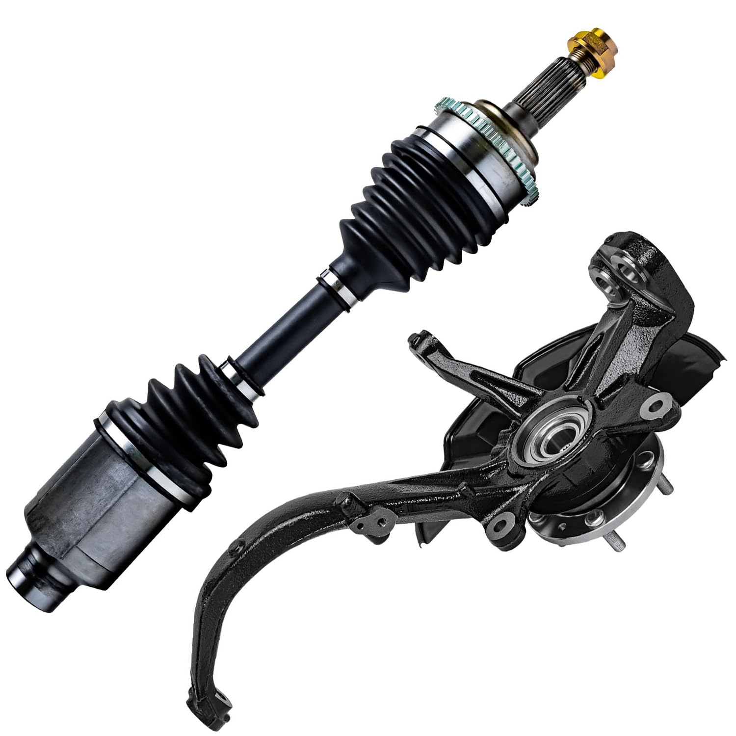 Detroit Axle - Front Steering Knuckle Kit for 06-12 Ford Fusion, 06-11