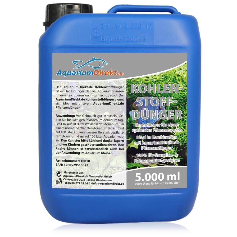 Aquarium-Direkt Pflanzen-, Eisen-, Kohlenstoffdünger Spar-Set 3 x 5 Liter (Perfekte Pflanzenpflege für Ihr Aquarium - Komplett-Set mit allen Spurenelementen und Nährstoffen)