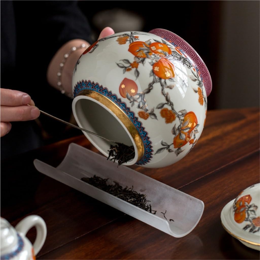 Teedose Vorratsdose für losen Tee, Retro, versiegelter Keramiktopf mit großem Fassungsvermögen für Nüsse, Kaffee, Müsli, Vorratsbehälter für Gewürze in der Küche
