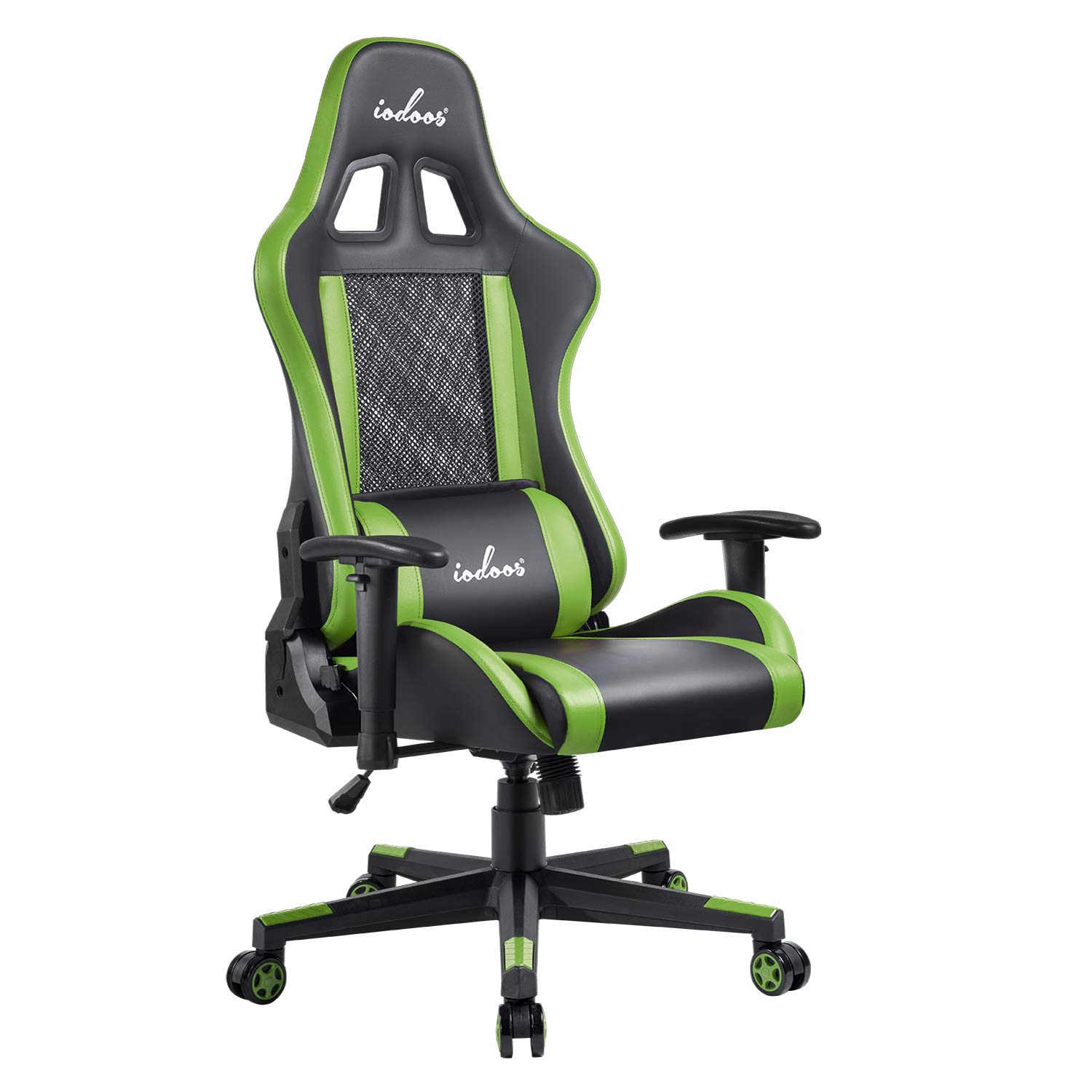 KB-56【新入荷　リサイクル品】IODOOS ゲーミングチェア　黒×緑 Amazon.co.jp: IODOOS ゲーミングチェア 通気性 gaming chair ゲーム用