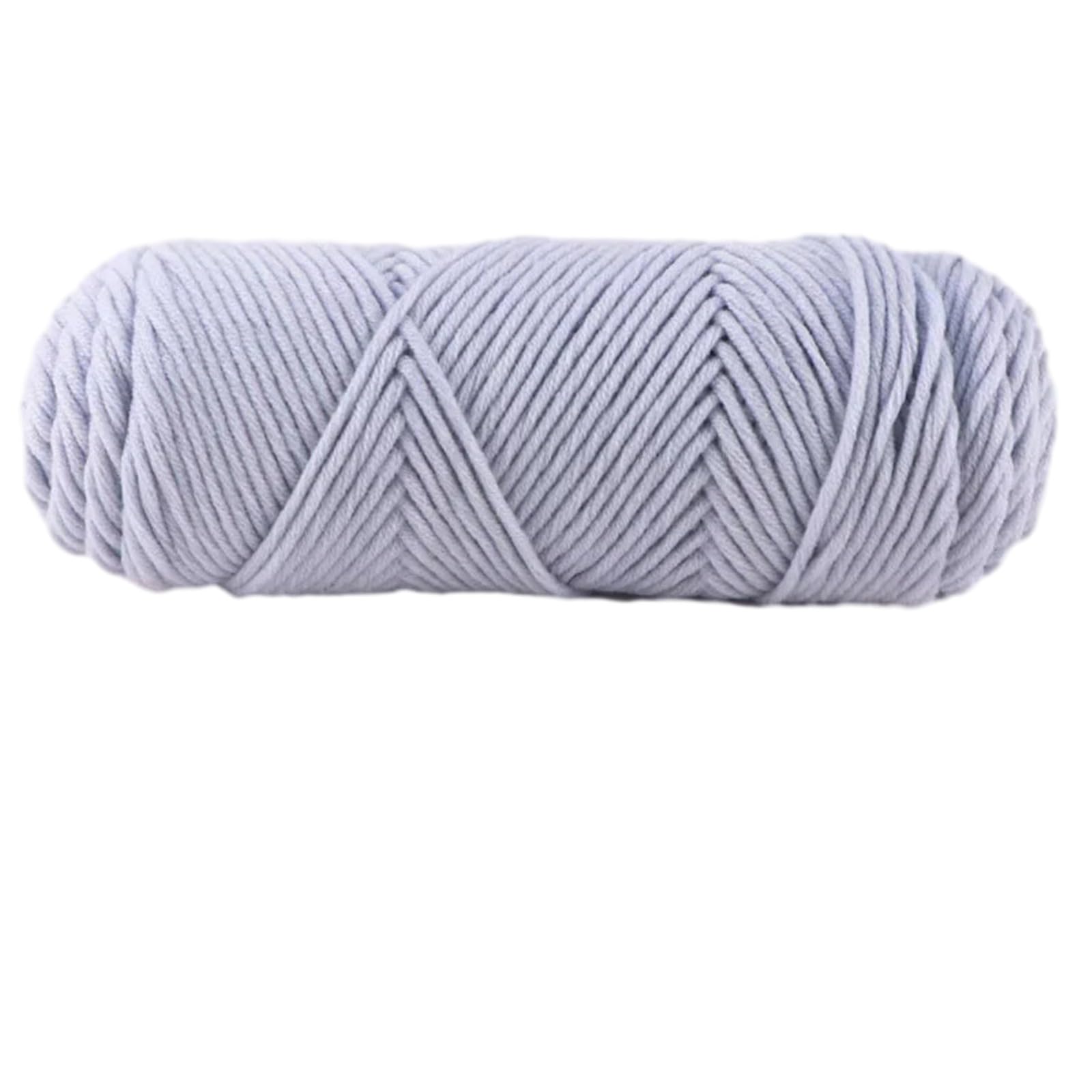 Jazuaiao Hand Knitting Wools Crochet Yarn Weave Thread Sweater Soft Silk Milk Cotton Thick Knitting Scarf Crochet Wool for Crocheting