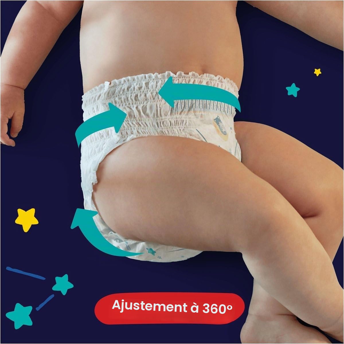 Pampers - Pantalon Baby Dry Night - Taille 5 - Petit pack - 35 pièces - 12/17 KG