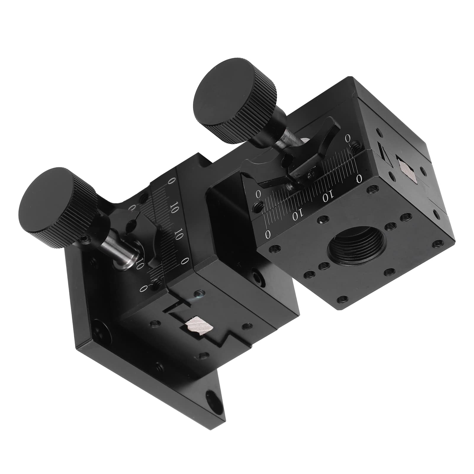 XZ Axis ręczna platforma przycinająca jaskółczy ogon, stopnia tłumaczenia liniowego, stopnia przesuwna przekładni, HFLX A40, 40 x 40 mm, stop aluminium, anodowana na czarno, wysoka, do sprzętu