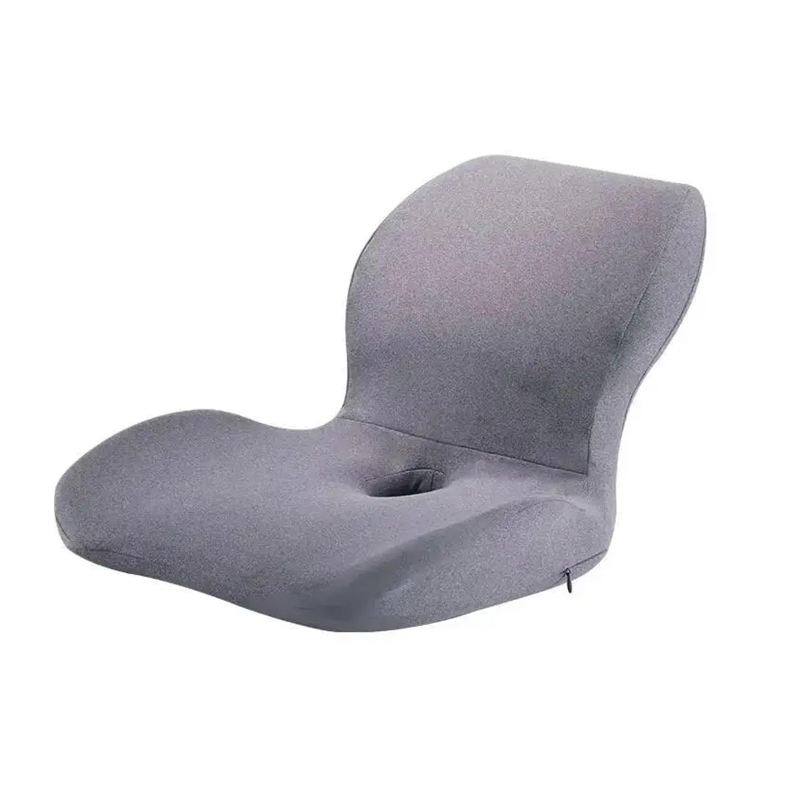 Hviyroi car seat cushion Memory Foam L Type Seat Cushion Hip Waist Support(Light Grey)