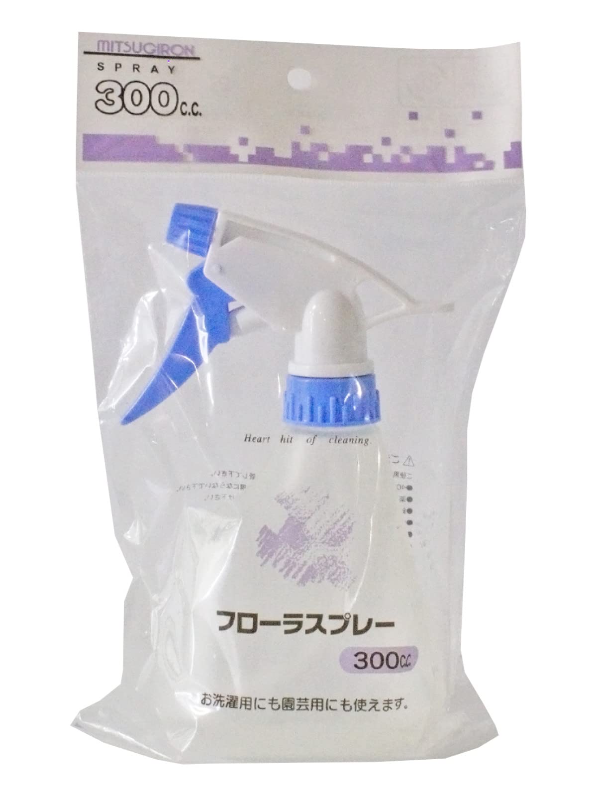 Amazon.co.jp: ミツギロン 霧吹き スプレー 300ml クリア ブルー 日本