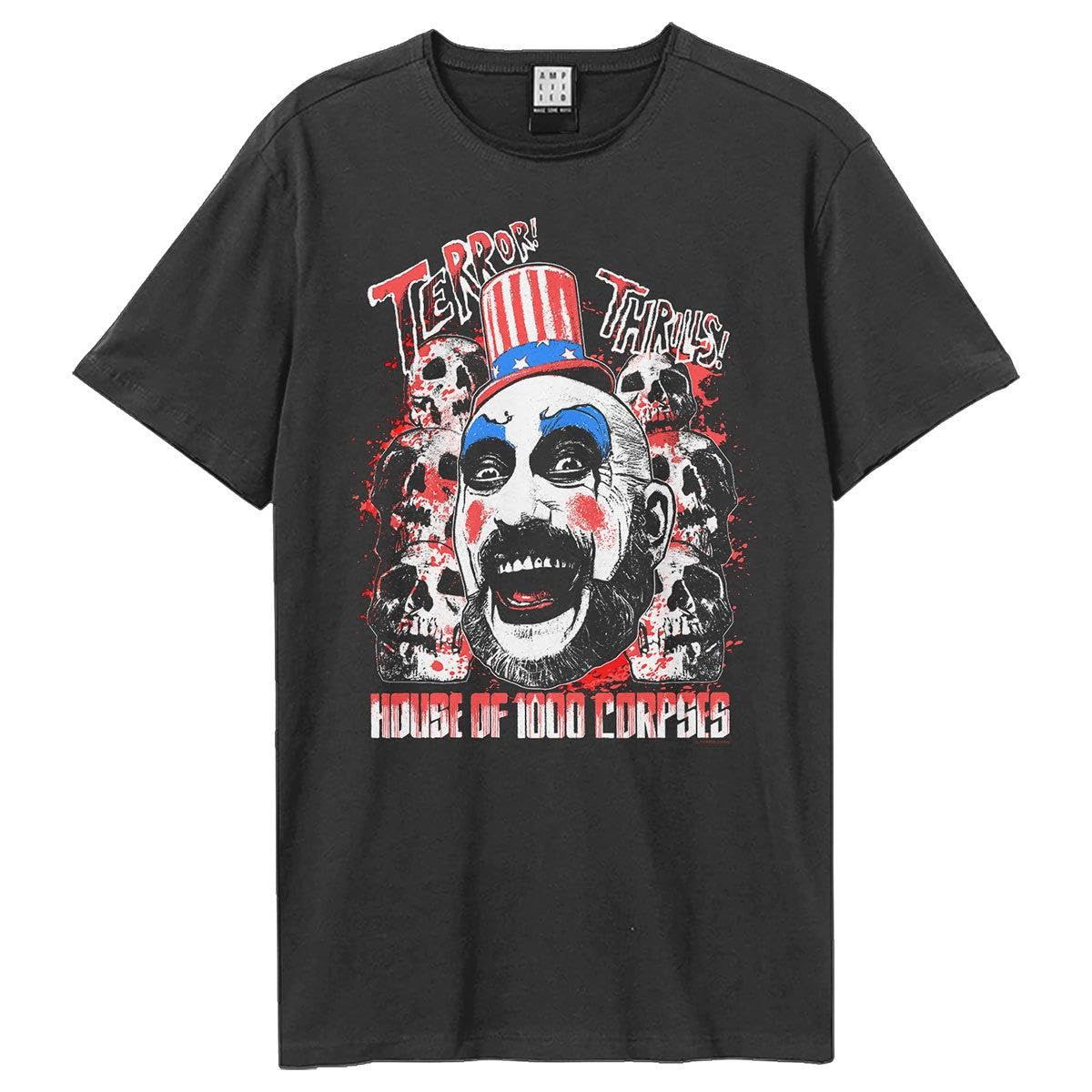 Amplified House of 1000 Corpses Rob Zombie Graphic T-Shirt, Charcoal, XL