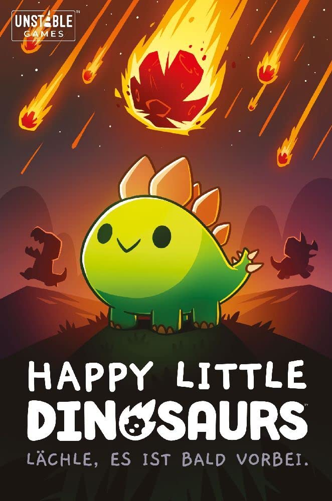 Unstable Games, Happy Little Dinosaurs, Grundspiel, Partyspiel, Kartenspiel, 2-4 Spieler, Ab 8+ Jahren, 30-60 Minuten, Deutsch, Mehrfarbig, Bunt