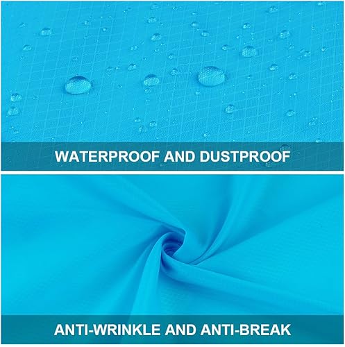 Miniatura 2 de Manta de pícnic, mini tapete de playa con bolsillo de 43.3 x 55.1 pulgadas (2-3 personas) plegable, ligera, impermeable, sin arena, plegable para